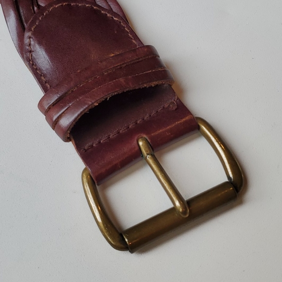 THE LIMITED vintage braided leather and brass belt - Picture 5 of 10